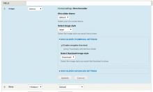 Nivo formatter settings