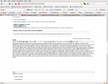 Screen shot of the Mark-up Snippets interface