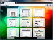 Opera browser with speed dial window