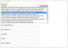 Postcode Anywhere Example Usage