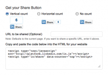LinkedIn Share Button