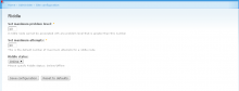 Administration page