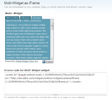 Embed Widgets in Action