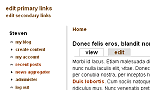 Screenshot of the Chameleon theme
