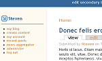 Screenshot of the Pushbutton theme