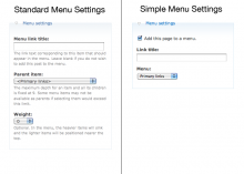 Standard Vs. Simple