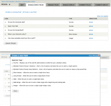 Simplified Fields UI