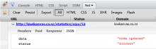 Statistics_ajax in action