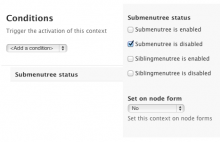 submentree context integration