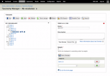 Taxonomy Manager Interface (7.x)