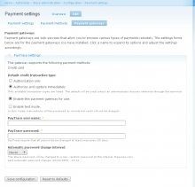 Configuration screenshot