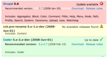 Update Status module