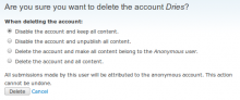 User Delete