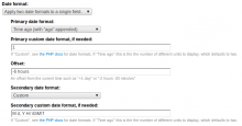 Views Doubledate example settings