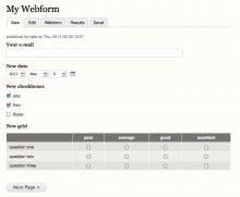 Webform Screenshot
