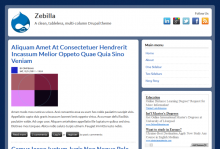 Zebilla theme screenshot