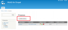 Create Courses - WizIQ Virtual Classroom Plugin (Drupal)