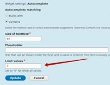 Limited Widgets For Unlimited Fields