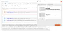 Screenshot of module with all features active