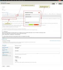 Insert collapsible text modal dialog box displayed for CKEditor.