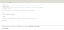 Ckeditor Advanced Settings Admin page