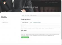 Login page Excellence Simple Bootstrap3 Theme