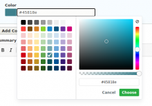 field color layout