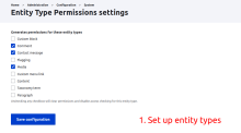 1 step (set up module)