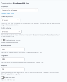 Formatter settings