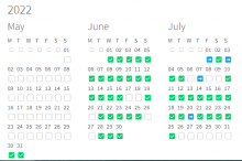 Ginger Robot Tasks Calendar Tracker