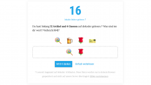 Preview of donation encourager widget