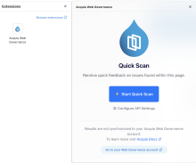 Acquia Web Governance Extension