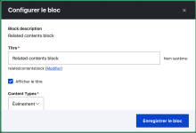 Related contents block
