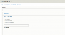 Domain fields