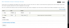Go to content type manage display