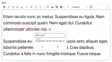 CKEditor Tooltips icon