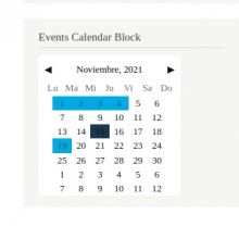 events calendar