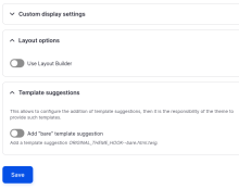 Entity view display configuration form
