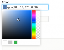 jQuery minicolors color picker