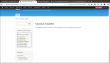 Screenshot of blocks in drupal created by custom module