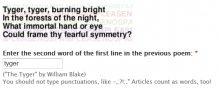 Poem CAPTCHA example
