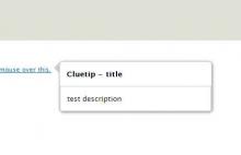Cluetip Drupal module