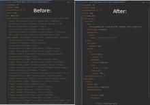 Before module installed and after