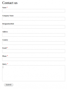 Drupal 8 and 9 Contact Us Form