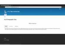 Tabs on Desktop View