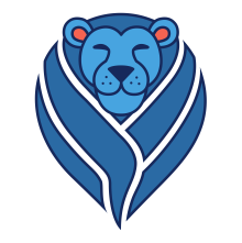 DrupalCamp England Lion with inverted drupalicon for the maine