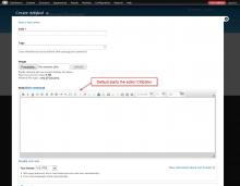 Editor settings