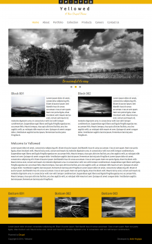 Yellowed Drupal theme