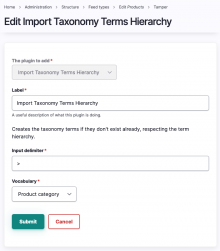 Feeds Tamper Taxonomy Term Hierarchy