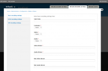 Encoding Settings